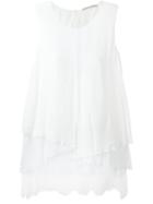 Ermanno Scervino Lace Inset Sleeveless Blouse