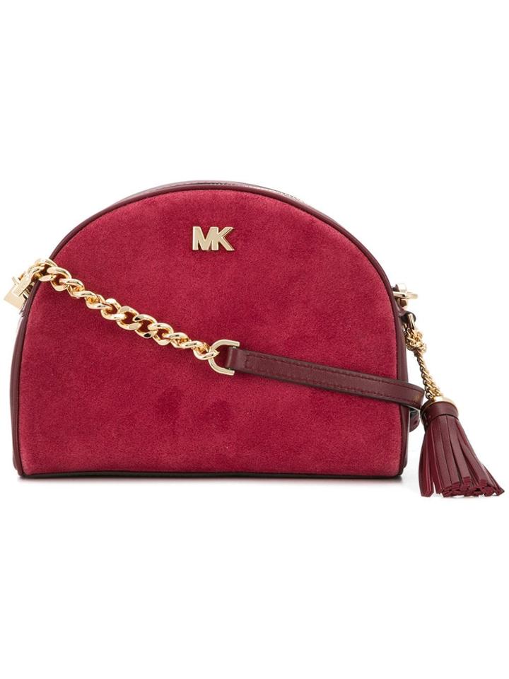 Michael Michael Kors Logo Zipped Crossbody Bag - Red