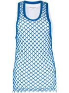 Sonia Rykiel Mesh Layered Tank Top - Blue