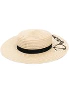 Eugenia Kim Slogan Embroidered Sun Hat - Nude & Neutrals