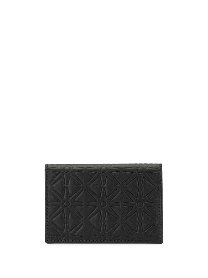 Comme Des Garçons Embossed Bifold Purse - Black