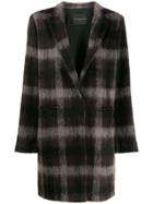 Fabiana Filippi Plaid Coat - Brown