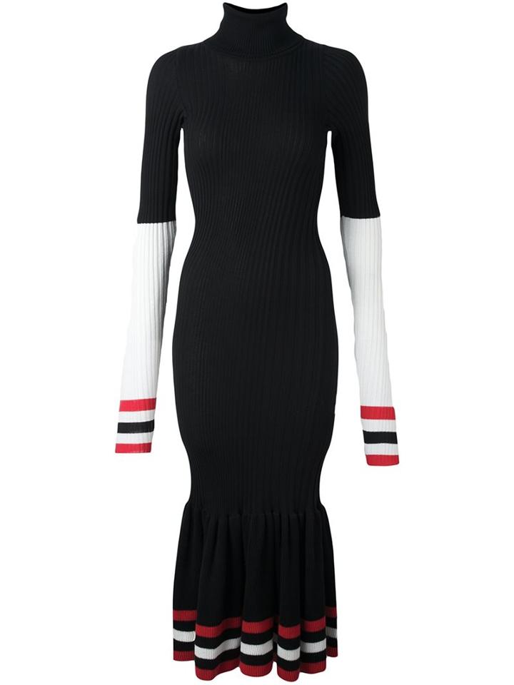 Circus Hotel Contrast Stripe Trims Dress