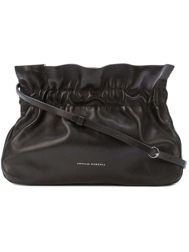 Loeffler Randall Ruché Detail Clutch Bag - Black