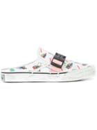 Palm Angels Logo Print Buckle Sneakers - White