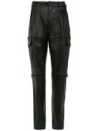 Reinaldo Lourenço Leather Skinny Trousers - Black