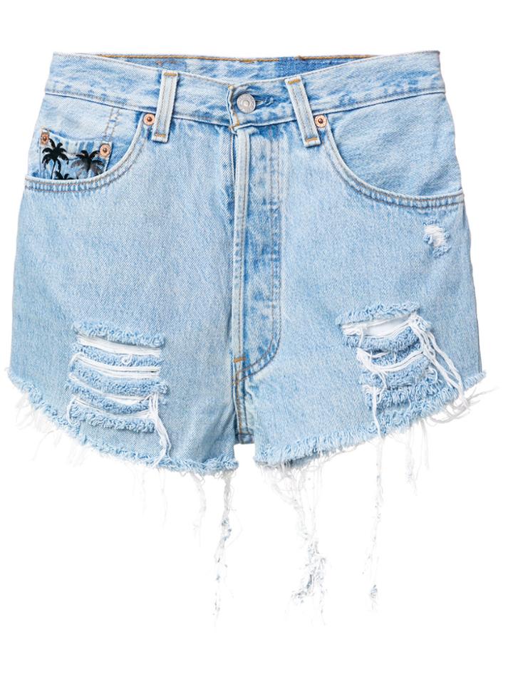 Chiara Ferragni 1987 Denim Shorts - Blue