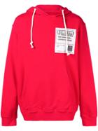 Maison Margiela Loose Fitted Hoodie - Red