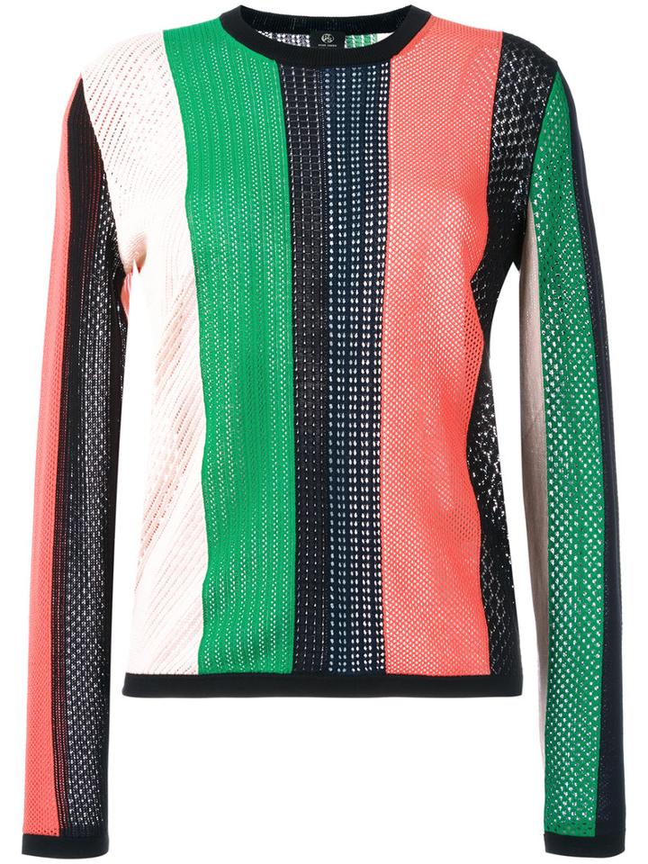 Ps By Paul Smith Round Neck Striped Jumper, Women's, Size: Medium, Cotton