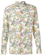 Drumohr Paisley Pattern Shirt - White