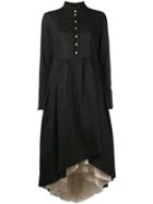 Aleksandr Manamïs Asymmetric Hem Shirt Dress - Black