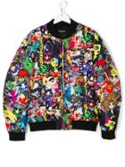 Dsquared2 Kids Graphic Print Bomber Jacket - Multicolour