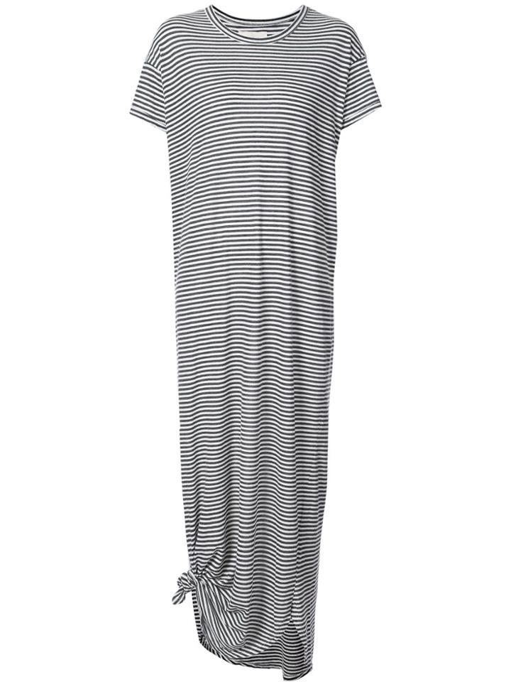 The Great Knotted T-shirt Dress - Grey