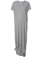 The Great Knotted T-shirt Dress - Grey