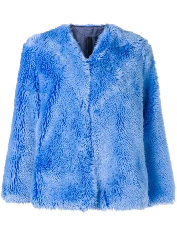 Sara Lanzi Oversized Jacket - Blue
