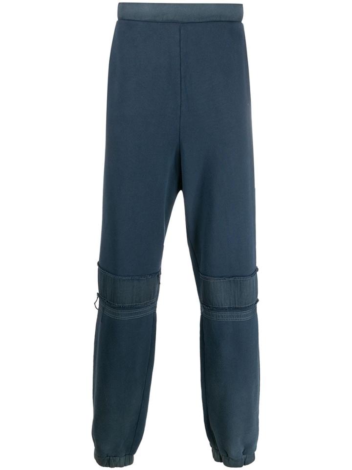 Ambush Bleach Patchwork Pants - Blue