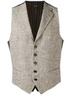 Tagliatore - Classic Waistcoat - Men - Cotton/polyamide/cupro/polyacrylic - 52, Brown, Cotton/polyamide/cupro/polyacrylic