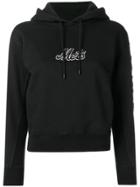 Marcelo Burlon County Of Milan Logo Embroidered Hoodie - Black