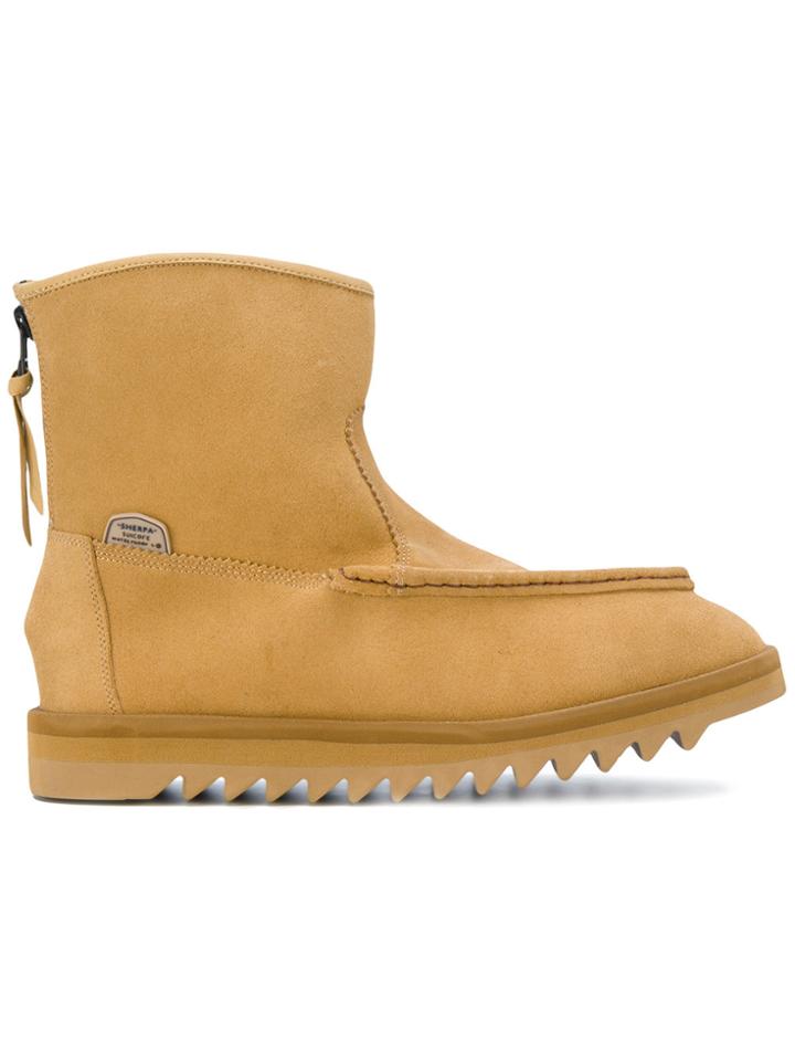 Suicoke Zipped Snow Boots - Brown
