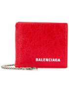 Balenciaga Explorer Square Wallet - Red
