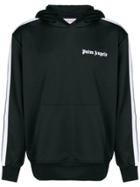 Palm Angels Side-striped Hoodie - Black