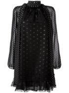 Giamba Polka Dot Loose Dress, Women's, Size: 40, Black, Polyester