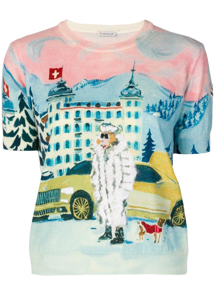 Moncler Printed Knit Top - Multicolour