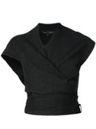 Proenza Schouler Wrapped Knitted Top - Black