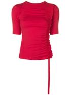 Preen Line Penny Ruched Top - Red