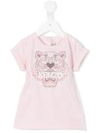 Kenzo Kids - Tiger T-shirt Dress - Kids - Cotton/spandex/elastane - 36 Mth, Toddler Girl's, Pink/purple