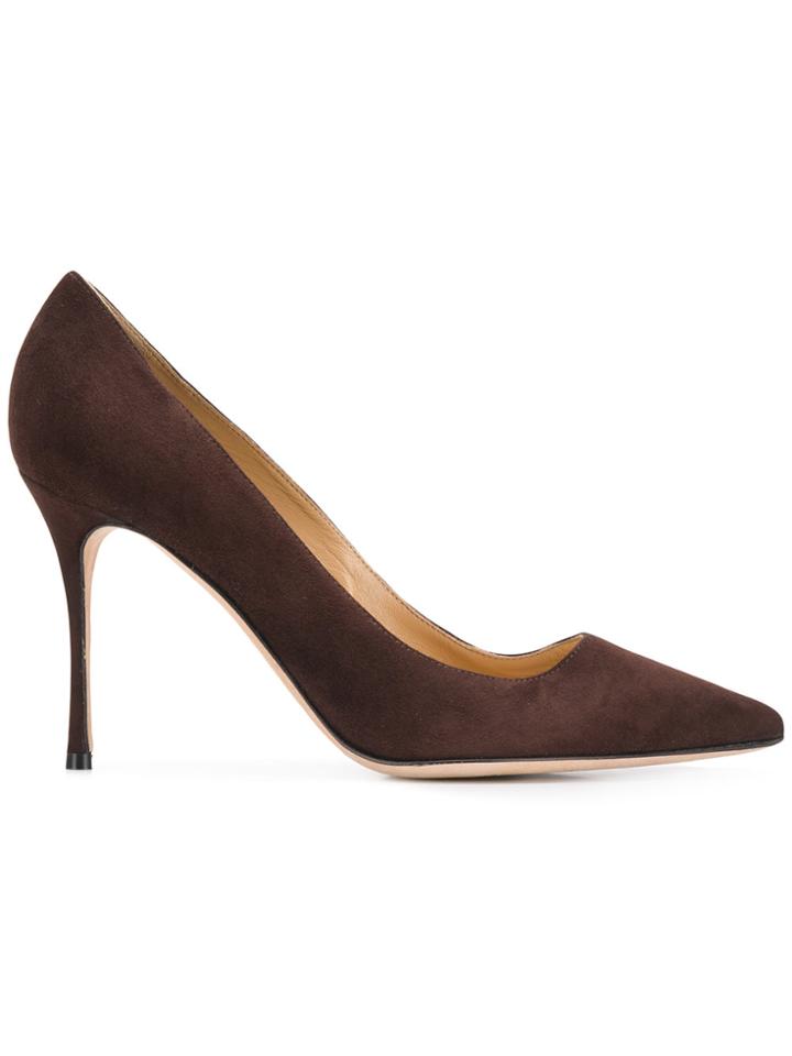 Sergio Rossi Pointed Toe Pumps - Brown