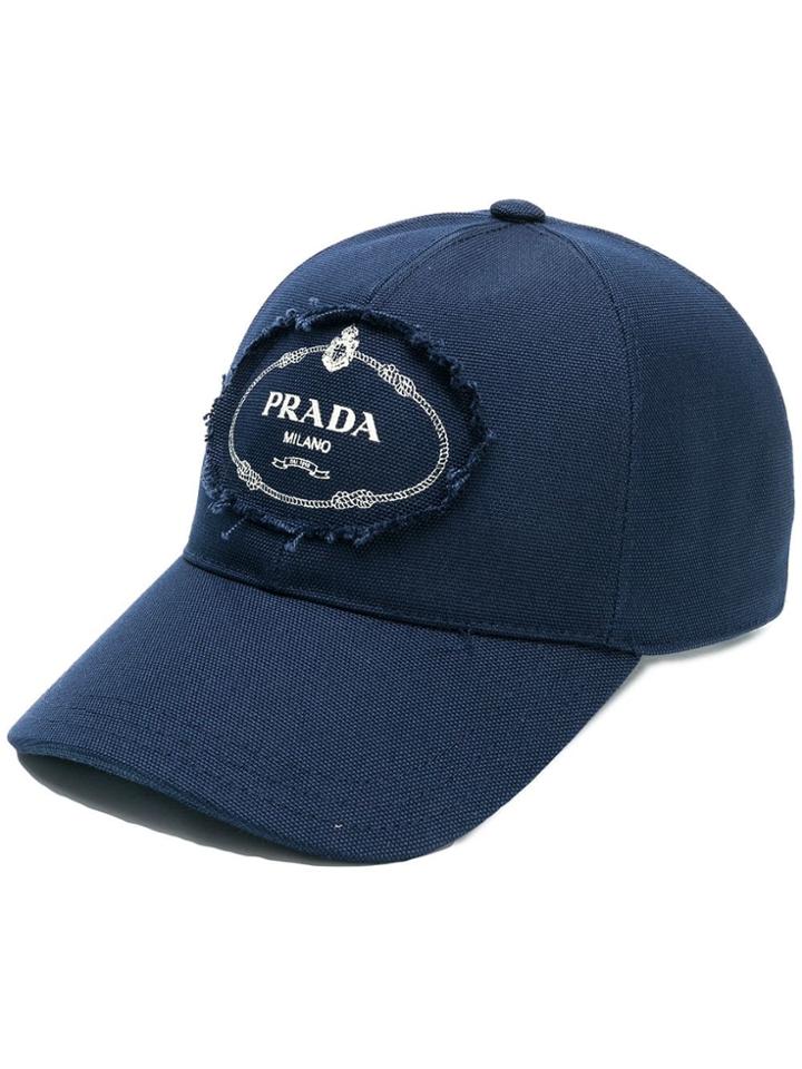 Prada Classic Logo Cap - Blue