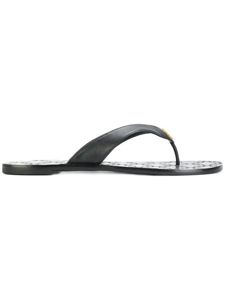 Tory Burch Monroe Thong Sandals - Black