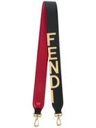 Fendi Logo Bag Strap - Black