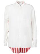 Digawel Back Stripe Shirt, Men's, Size: 2, White, Cotton