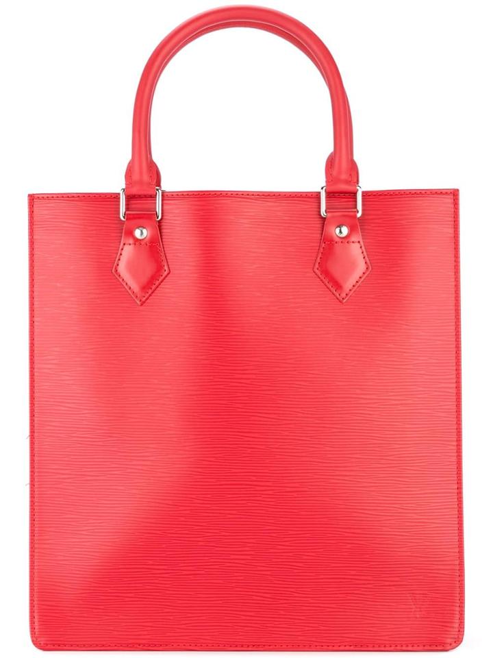 Louis Vuitton Vintage Sac Plat Pm Handbag - Red
