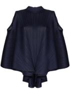Pleats Please Issey Miyake Pleated Sleeveless Top - Blue