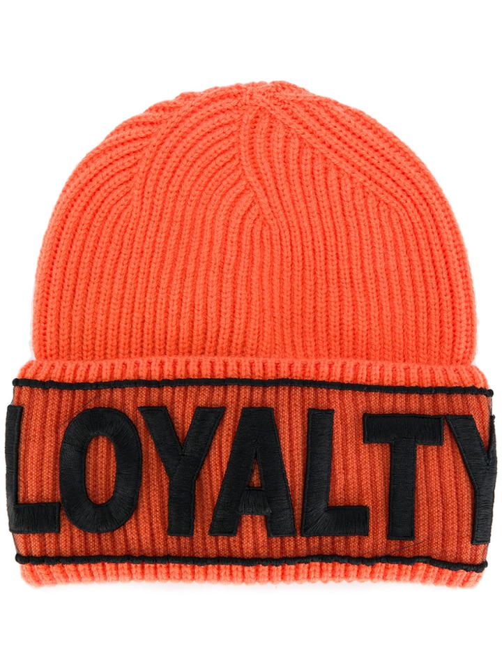 Versace Royalty Manifesto Beanie - Yellow & Orange