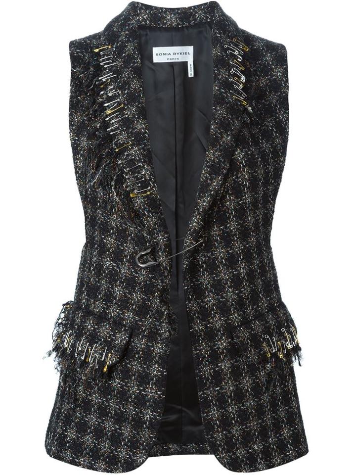 Sonia Rykiel Tweed Sleeveless Jacket
