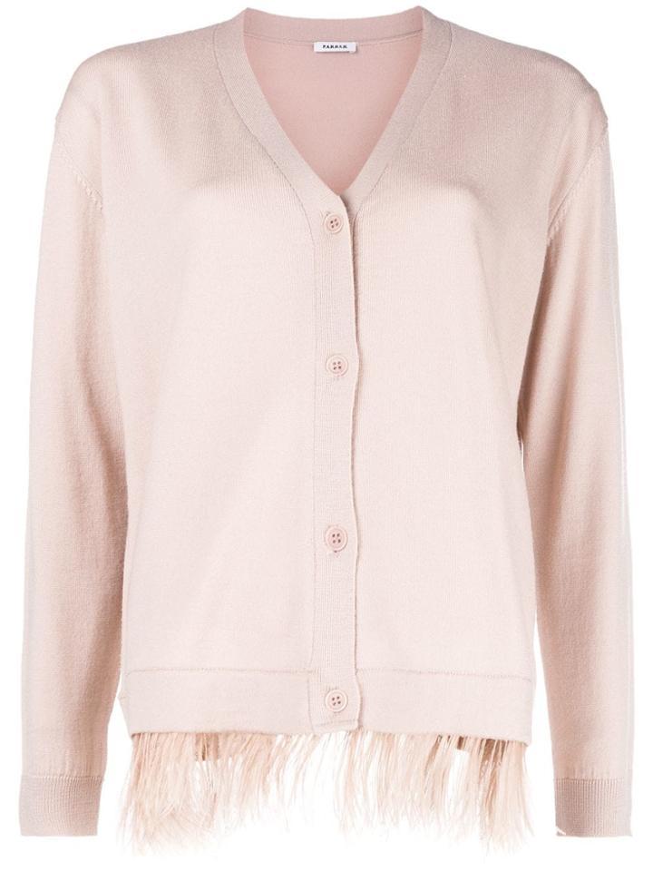 P.a.r.o.s.h. V-neck Cardigan - Nude & Neutrals