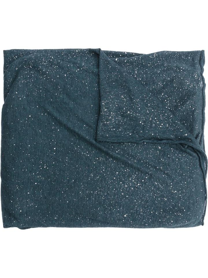 Faliero Sarti Embroidered Oversized Scarf - Blue