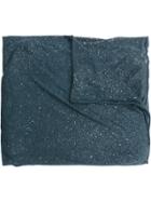 Faliero Sarti Embroidered Oversized Scarf - Blue