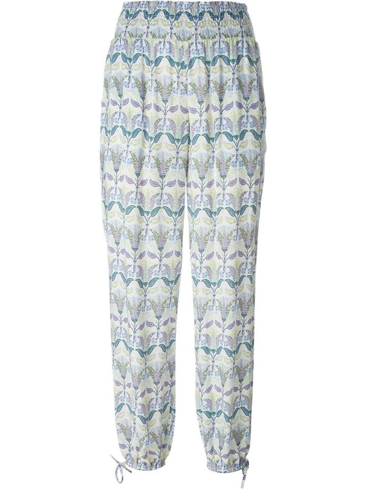 Tory Burch Mosaic Print Casual Trousers