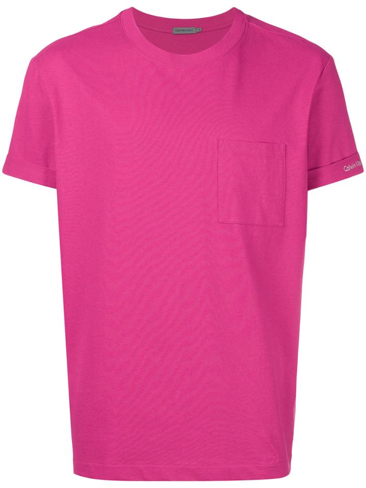 Calvin Klein Classic Fitted T-shirt - Pink & Purple