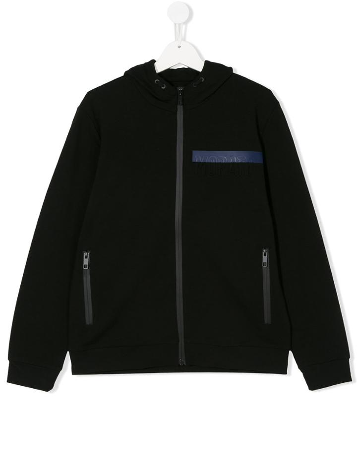 Antony Morato Teen Hooded Tops - Black
