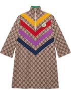 Gucci Dress With Gg Supreme Print - Neutrals