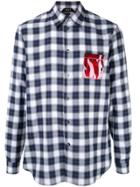 Nº21 Chest Pocket Detail Check Shirt - Blue