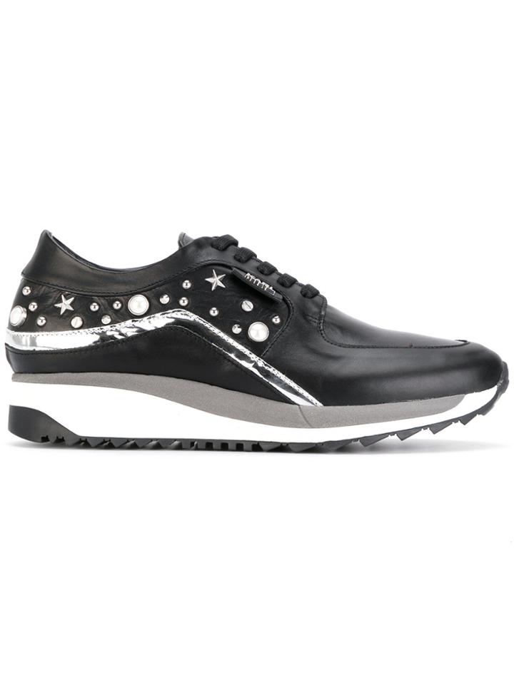 Karl Lagerfeld Embellished Sneakers - Black