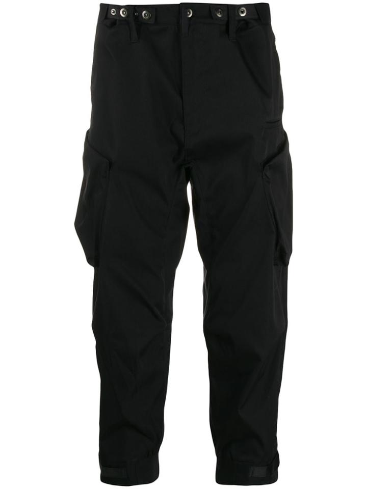 Poliquant Tapered Utility Trousers - Black