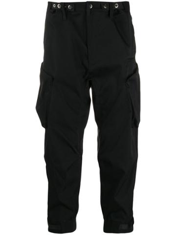 Poliquant Tapered Utility Trousers - Black